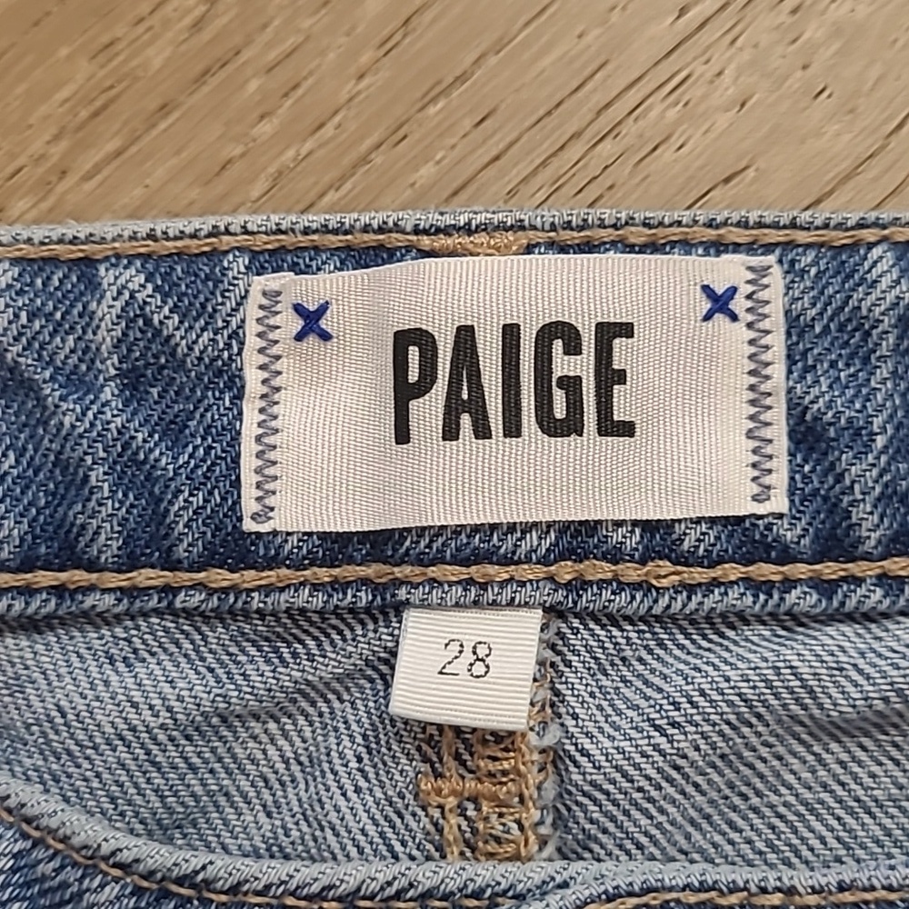 EUC Paige Jeans Women's sz 28 Straight Leg Hi Rise Premium Denim Jeans Pants - Picture 7 of 13
